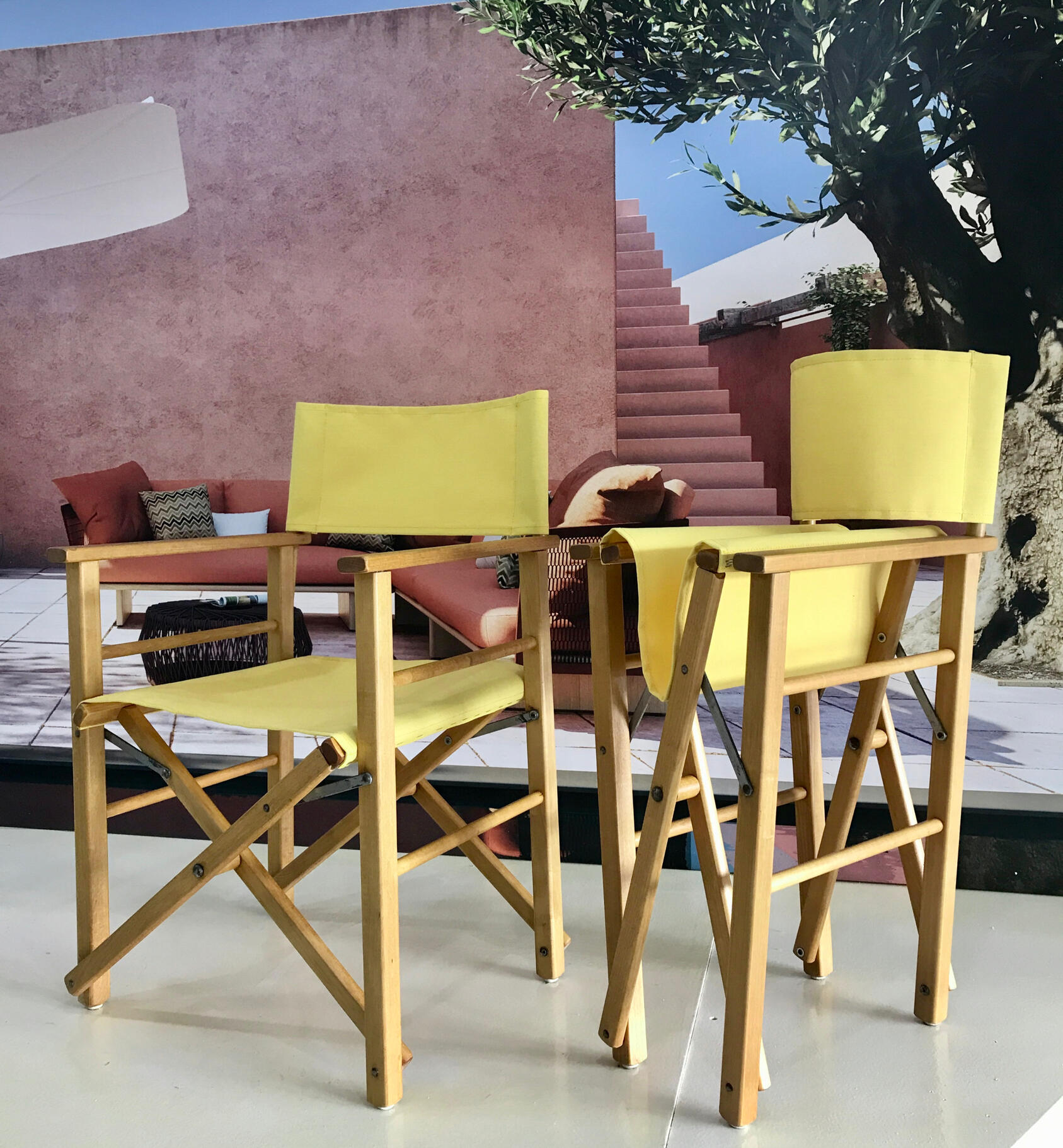 Yellow Directors chairs